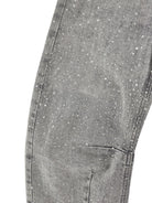 Jeans per bambina Monnalisa Kids grigi con decorazione con strass 49H400 8045 0050 MONNALISA KIDS 