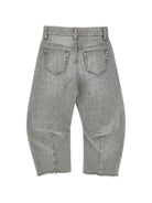 Jeans per bambina Monnalisa Kids grigi con decorazione con strass 49H400 8045 0050 MONNALISA KIDS 