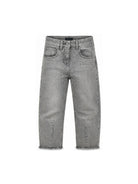 Jeans per bambina Monnalisa Kids grigi con decorazione con strass 49H400 8045 0050 MONNALISA KIDS 