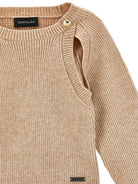 Maglione per bambina Monnalisa Kids beige con design cut-out 49H605 8061 0003 MONNALISA KIDS 