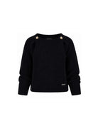 Maglione per bambina Monnalisa Kids nero con design cut-out 49H605 8061 0050 MONNALISA KIDS 