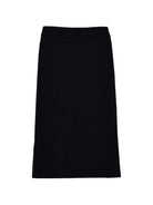 Gonna per bambina Monnalisa Kids nera con trama a coste 49H702 8061 0050 MONNALISA KIDS 