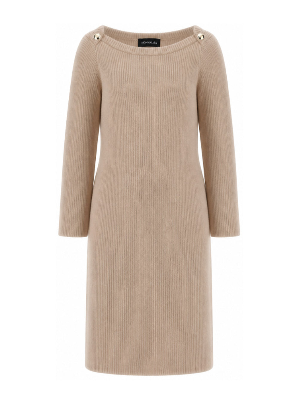 Abito per bambina Monnalisa Kids beige con trama a coste 49H901 8061 0003 MONNALISA KIDS 
