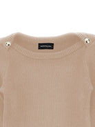 Abito per bambina Monnalisa Kids beige con trama a coste 49H901 8061 0003 MONNALISA KIDS 