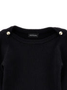 Abito per bambina Monnalisa Kids nero con trama a coste 49H901 8061 0050 MONNALISA KIDS 