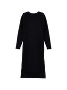 Abito per bambina Monnalisa Kids nero con trama a coste 49H901 8061 0050 MONNALISA KIDS 