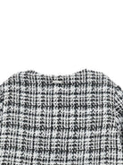 Giacca per bambina Monnalisa Kids bianca e nera con trama in tweed 71H104 8312 9950 MONNALISA KIDS 