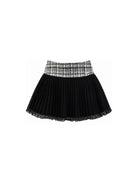 Minigonna per bambina Monnalisa Kids nera plissettata 71H703 8312 9950 MONNALISA KIDS 