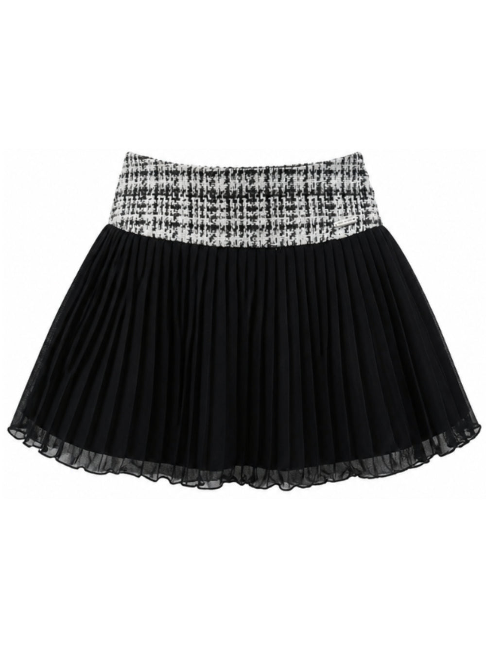 Minigonna per bambina Monnalisa Kids nera plissettata 71H703 8312 9950 MONNALISA KIDS 