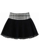 Minigonna per bambina Monnalisa Kids nera plissettata 71H703 8312 9950 MONNALISA KIDS 