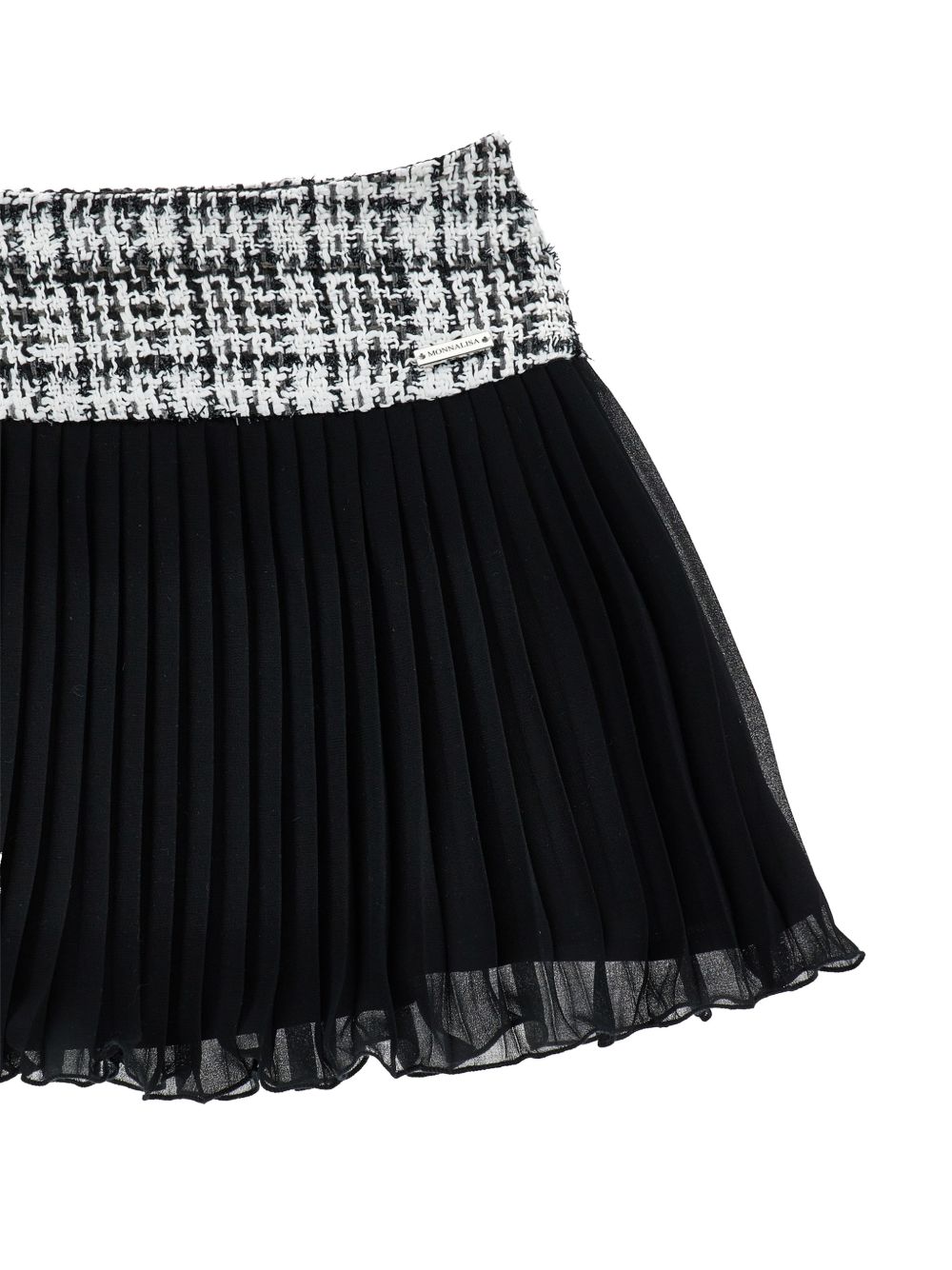 Minigonna per bambina Monnalisa Kids nera plissettata 71H703 8312 9950 MONNALISA KIDS 