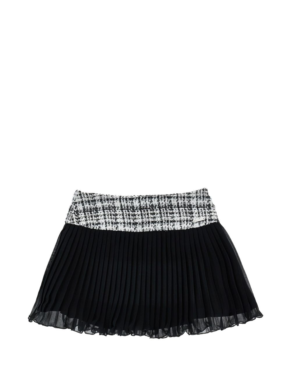 Minigonna per bambina Monnalisa Kids nera plissettata 71H703 8312 9950 MONNALISA KIDS 