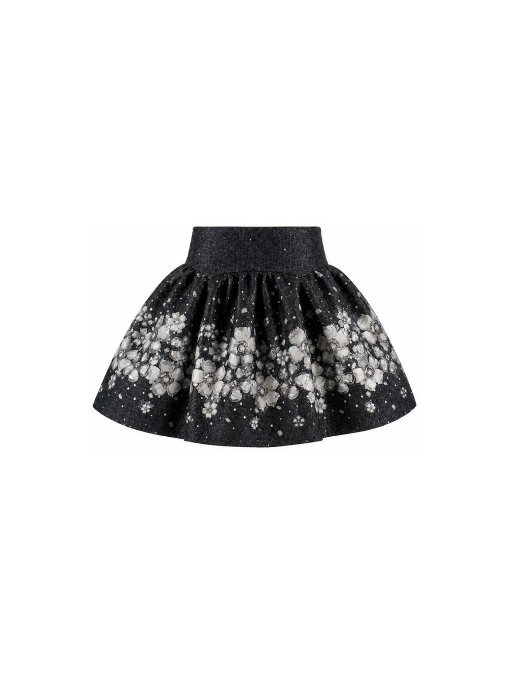 Grigio per bambina Monnalisa Kids grigia con stampa grafica floreale 71H705 8661 5099 MONNALISA KIDS 