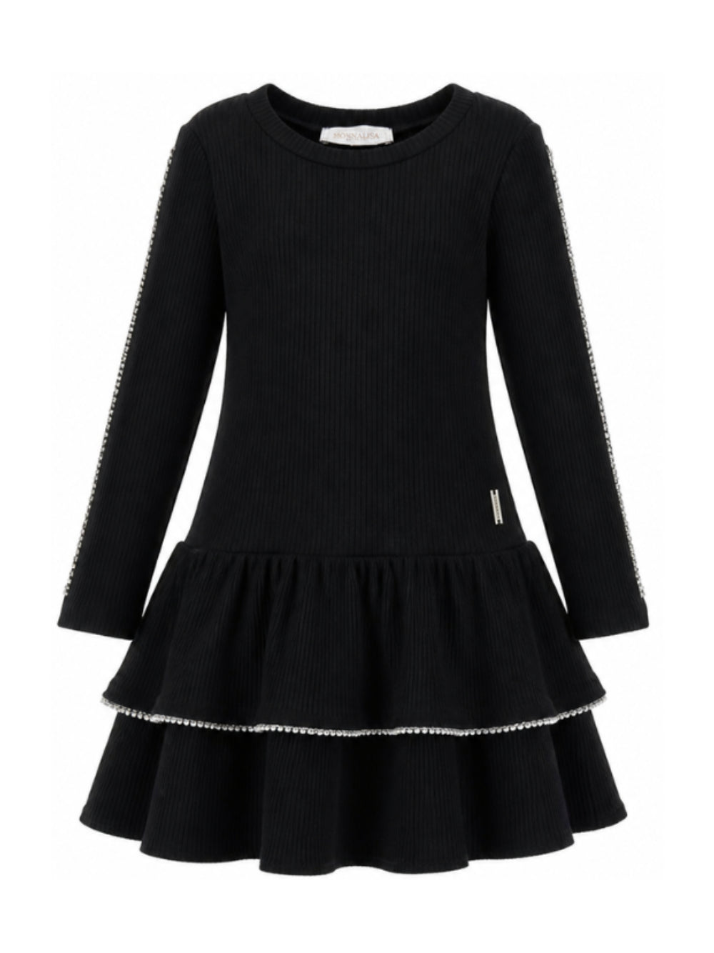Abito per bambina Monnalisa Kids nero con decorazione 71H908 8214 0050 MONNALISA KIDS 