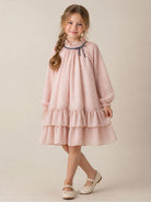 Abito per bambina Monnalisa Kids rosa con motivo a pois 71H909 8138 9132 MONNALISA KIDS 