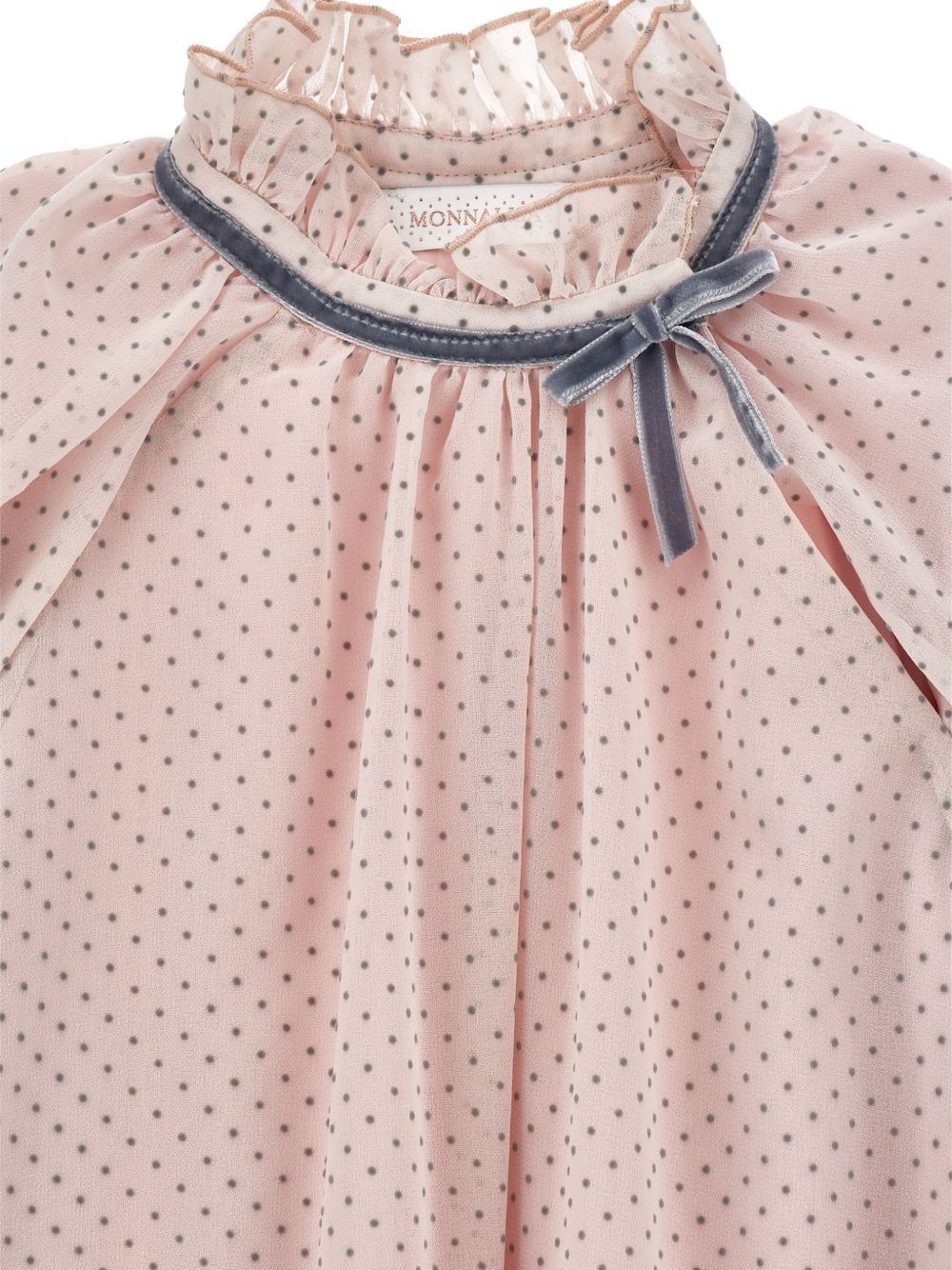Abito per bambina Monnalisa Kids rosa con motivo a pois 71H909 8138 9132 MONNALISA KIDS 