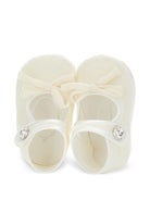 Ballerine per neonata Monnalisa Kids biance con dettaglio con fiocco 73H001 8803 0001 MONNALISA KIDS 
