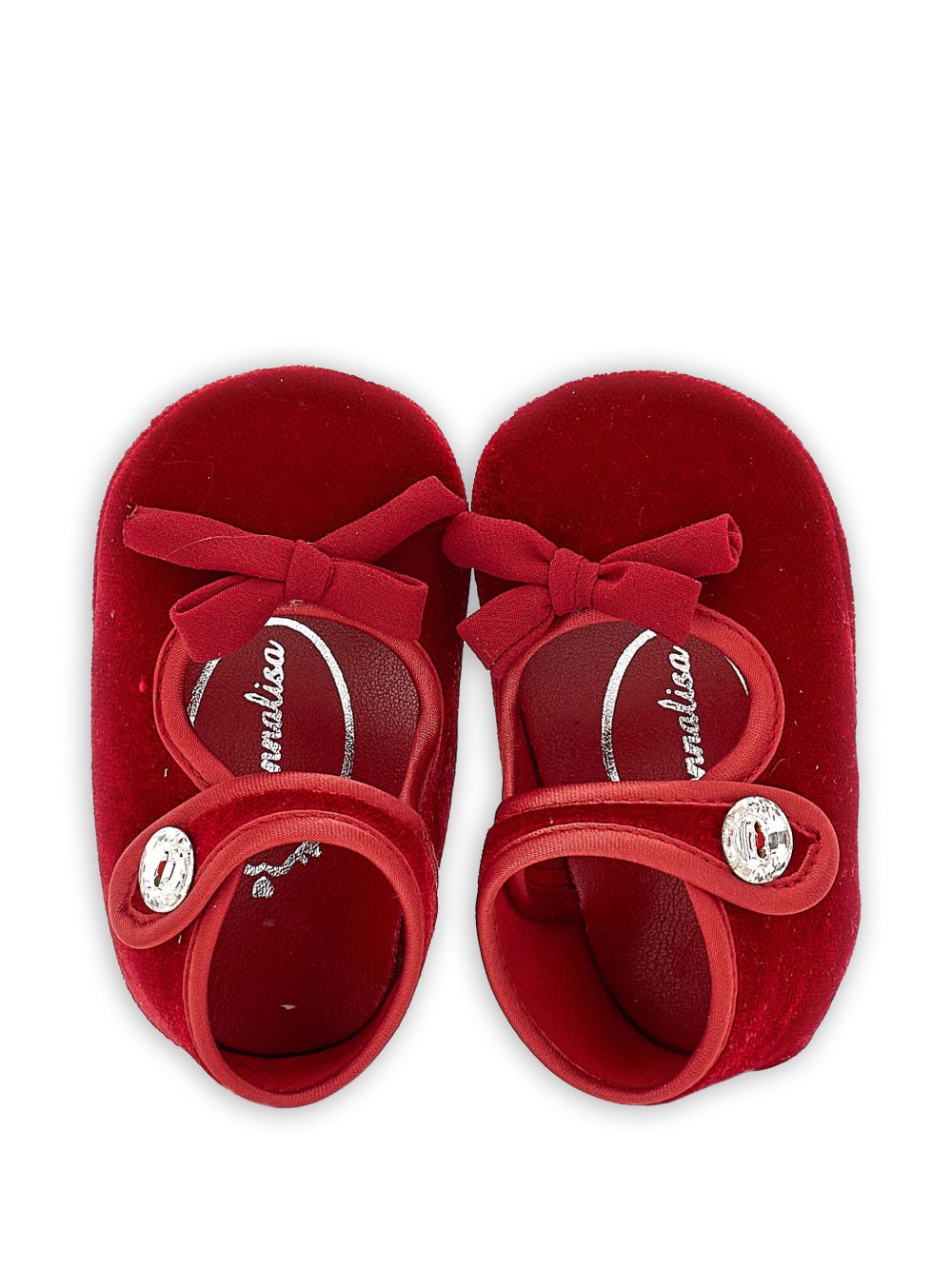 Ballerine per neonata Monnalisa Kids rosse con fiocco 73H001 8803 0043 MONNALISA KIDS 
