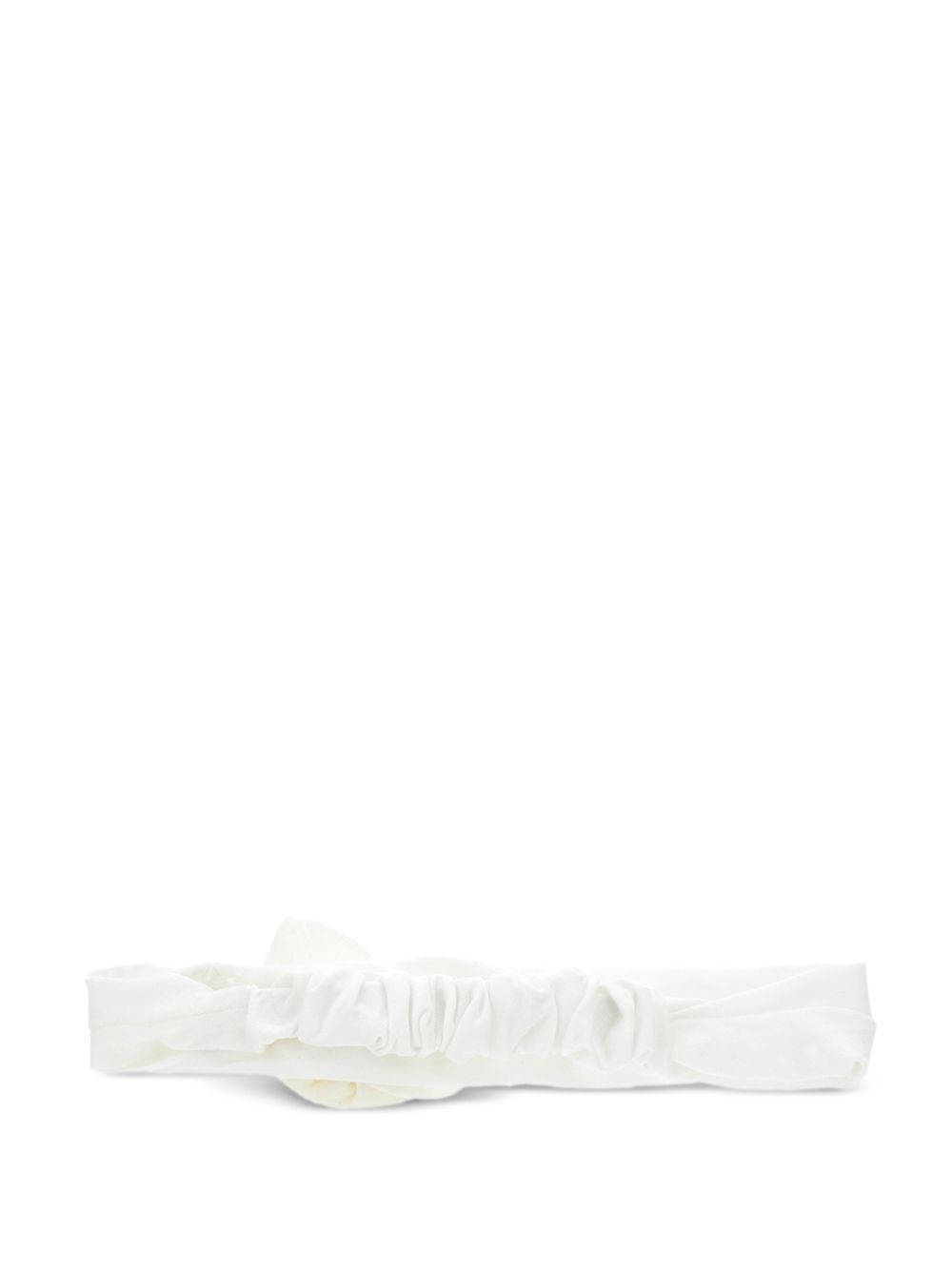 Fascia per neonata Monnalisa Kids bianca con applicazione fiore 73H004 8803 0001 MONNALISA KIDS 