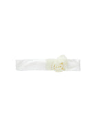 Fascia per neonata Monnalisa Kids bianca con applicazione fiore 73H004 8803 0001 MONNALISA KIDS 