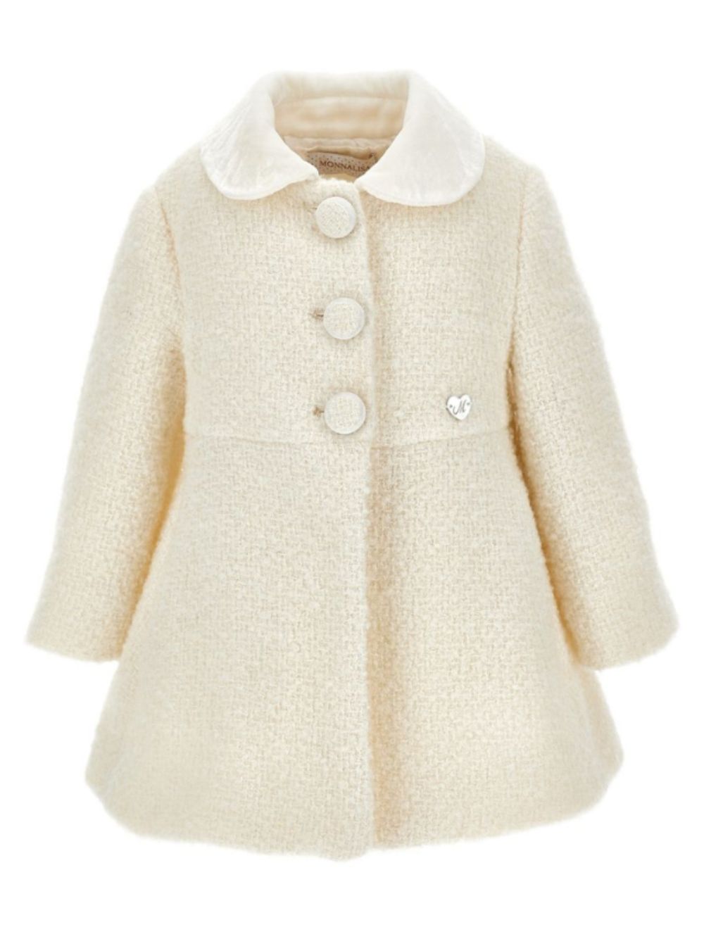 Cappotto per neonata Monnalisa Kids beige con trama bouclé 73H100 8317 0002 MONNALISA KIDS 