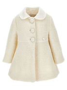 Cappotto per neonata Monnalisa Kids beige con trama bouclé 73H100 8317 0002 MONNALISA KIDS 