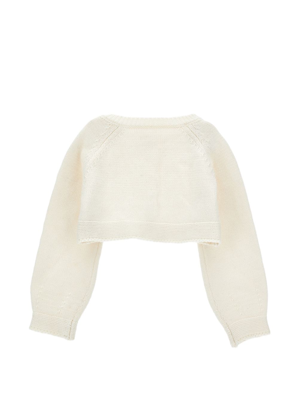 Cardigan per neonata Monnalisa Kids bianco con dettaglio con fiocco 73H801 8060 0001 MONNALISA KIDS 