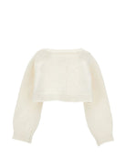 Cardigan per neonata Monnalisa Kids bianco con dettaglio con fiocco 73H801 8060 0001 MONNALISA KIDS 
