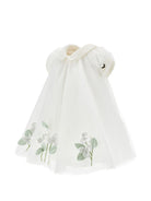 Abito per neonata Monnalisa Kids bianco in tulle con applicazione floreale 73H900 8078 0001 MONNALISA KIDS 