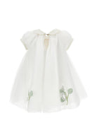 Abito per neonata Monnalisa Kids bianco in tulle con applicazione floreale 73H900 8078 0001 MONNALISA KIDS 