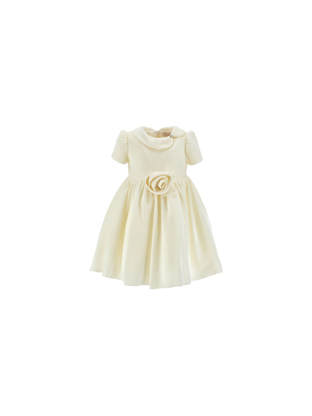 Abito per neonata Monnalisa Kids bianco in velluto 73H901 8803 0001 MONNALISA KIDS 