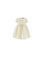 Abito per neonata Monnalisa Kids bianco in velluto 73H901 8803 0001 MONNALISA KIDS 