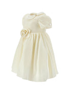 Abito per neonata Monnalisa Kids bianco in velluto 73H901 8803 0001 MONNALISA KIDS 