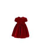 Abito per neonata Monnalisa Kids rosso in velluto 73H901 8803 0043 MONNALISA KIDS 