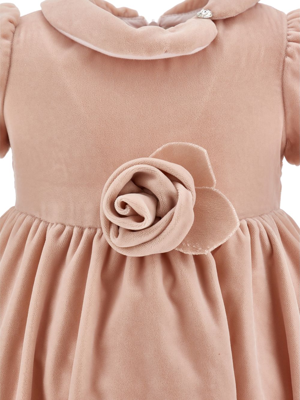 Abito per neonata Monnalisa Kids rosa in velluto 73H901 8803 0092 MONNALISA KIDS 
