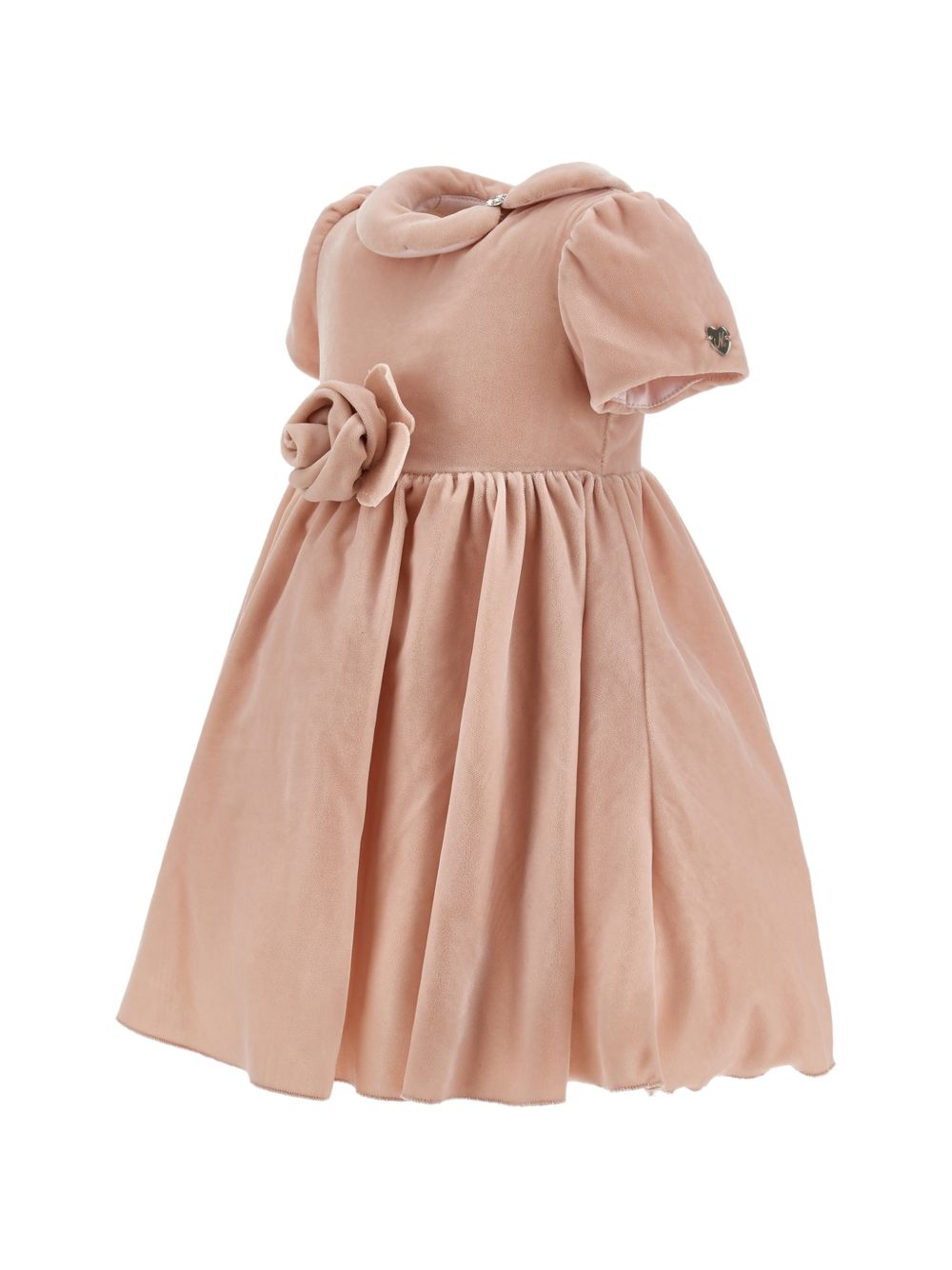 Abito per neonata Monnalisa Kids rosa in velluto 73H901 8803 0092 MONNALISA KIDS 