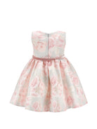 Abito per neonata Monnalisa Kids rosa a fiori con cintura 73H902 8610 3391 MONNALISA KIDS 