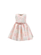 Abito per neonata Monnalisa Kids rosa a fiori con cintura 73H902 8610 3391 MONNALISA KIDS 