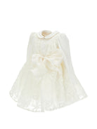 Abito per neonata Monnalisa Kids bianco con dettaglio fiocco 73H905 8973 0001 MONNALISA KIDS 