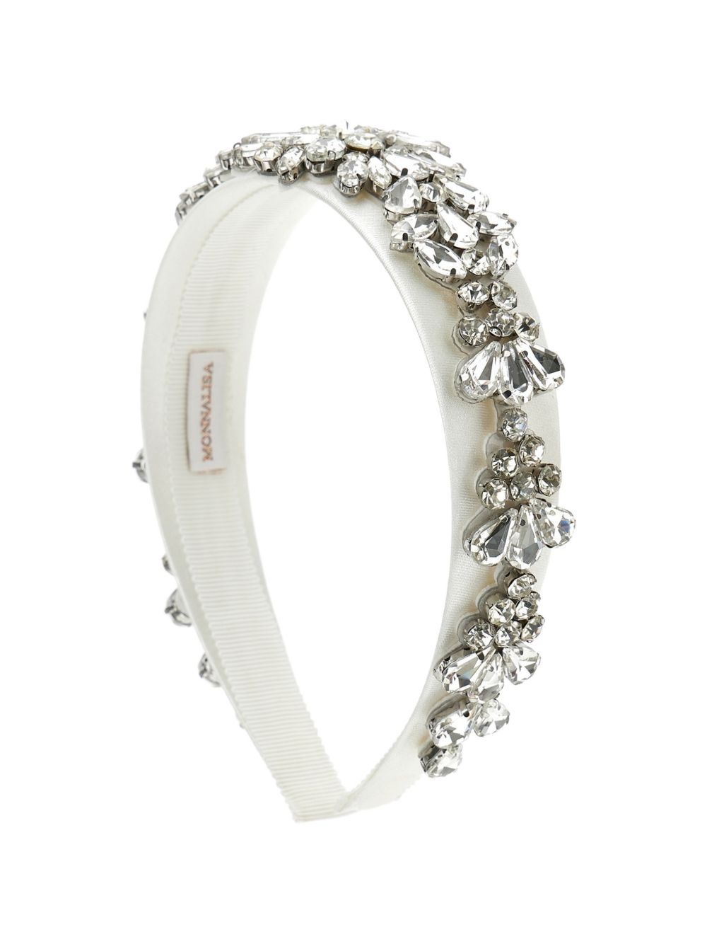 Cerchietto per bambina Monnalisa Kids bianco con decorazione con cristalli 79H000 8056 0171 MONNALISA KIDS 