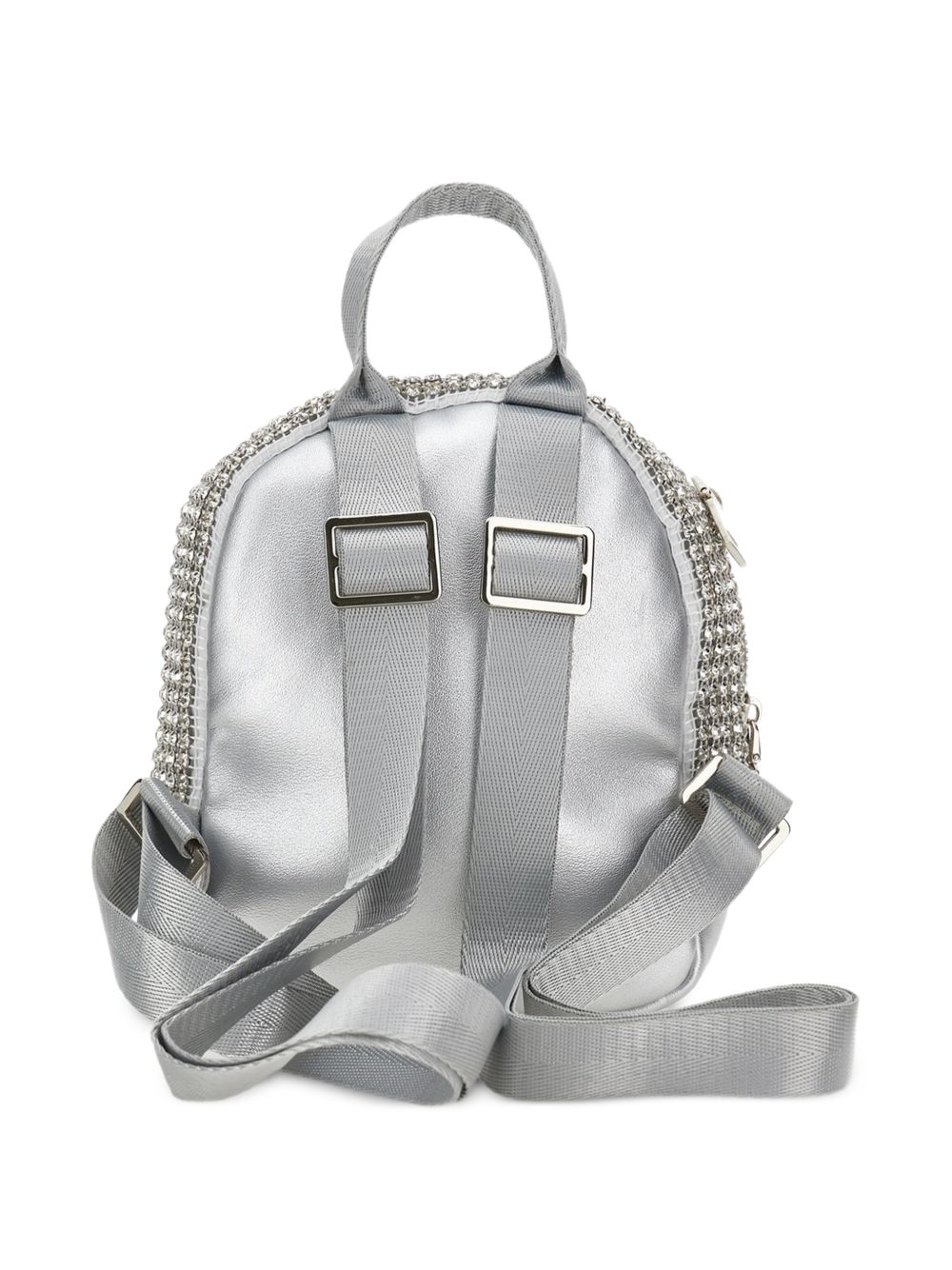 Zaino per bambina Monnalisa Kids argento con decorazione con strass 79H002 8069 0075 MONNALISA KIDS 