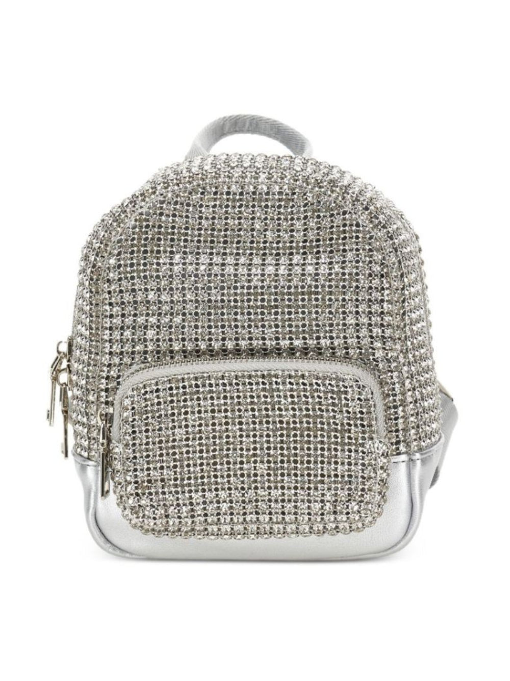 Zaino per bambina Monnalisa Kids argento con decorazione con strass 79H002 8069 0075 MONNALISA KIDS 