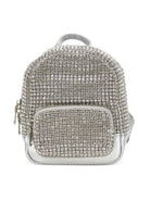 Zaino per bambina Monnalisa Kids argento con decorazione con strass 79H002 8069 0075 MONNALISA KIDS 