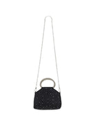 Borsa per bambina Monnalisa Kids nera con decorazione con cristalli 79H004 8089 0050 MONNALISA KIDS 