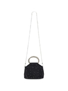 Borsa per bambina Monnalisa Kids nera con decorazione con cristalli 79H004 8089 0050 MONNALISA KIDS 