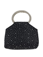 Borsa per bambina Monnalisa Kids nera con decorazione con cristalli 79H004 8089 0050 MONNALISA KIDS 