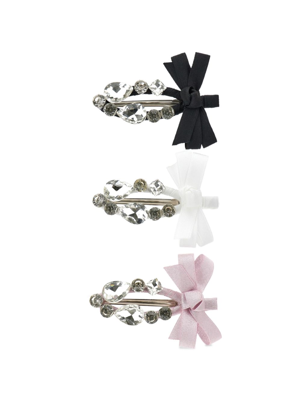 Set di 3 fermagli per bambina Monnalisa Kids multicolore con cristalli 79H099 8088 0084 MONNALISA KIDS 