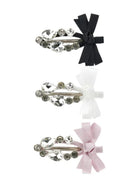 Set di 3 fermagli per bambina Monnalisa Kids multicolore con cristalli 79H099 8088 0084 MONNALISA KIDS 
