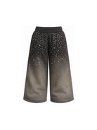 Pantaloni per bambina Monnalisa Kids grigi con effetto sfumato 79H404 8702 0030 MONNALISA KIDS 