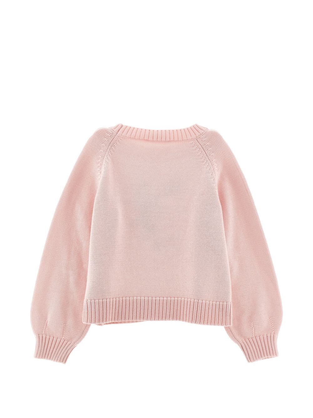 Maglione per bambina Monnalisa Kids rosa con stampa grafica floreale 79H600 8062 0091 MONNALISA KIDS 